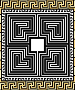 Vintage Gold Squares